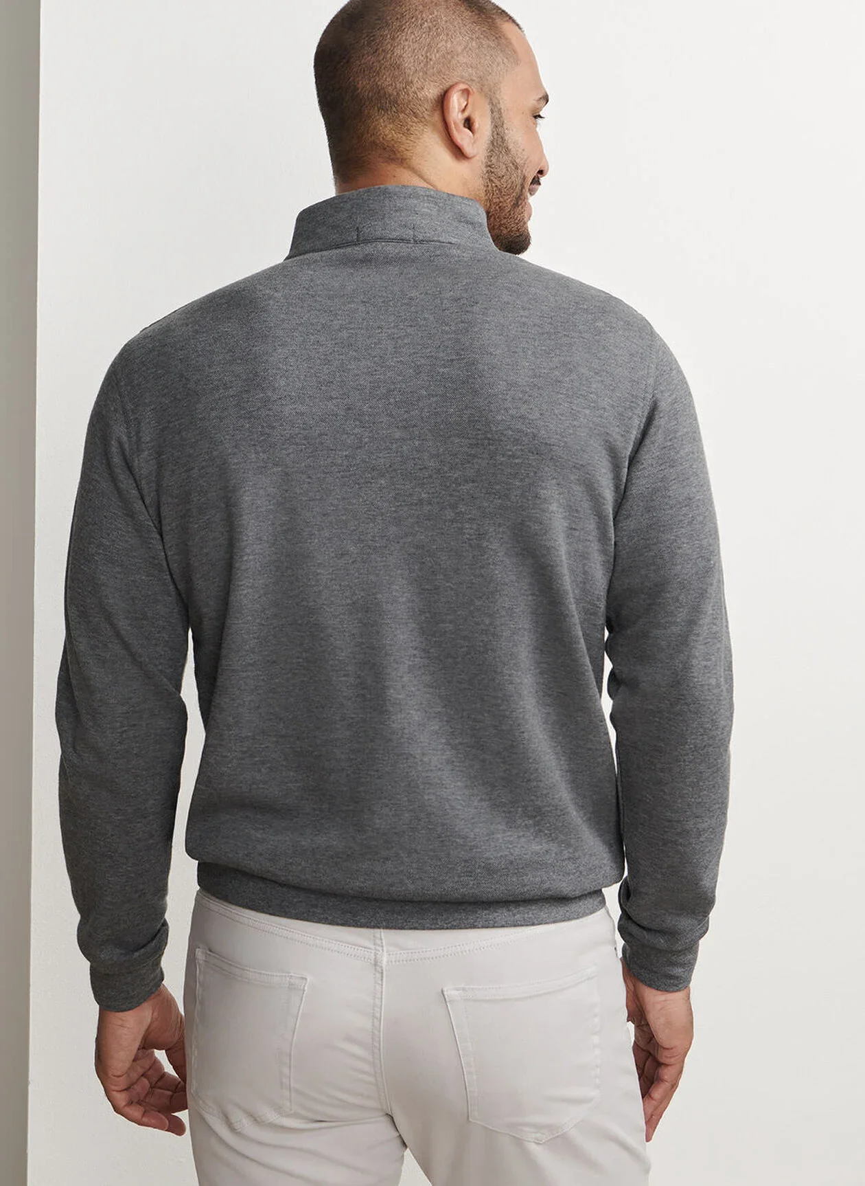 Crown Comfort Pullover by Peter Millar - Charcoal - Image 3