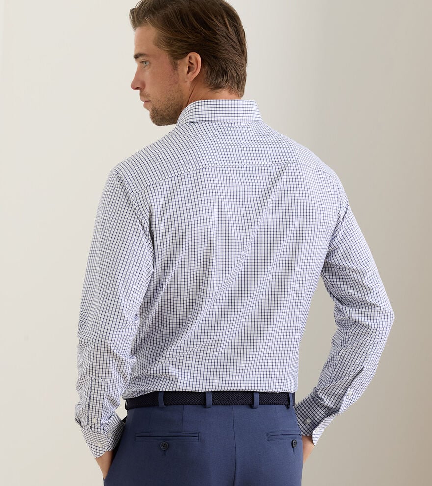 Hanford Performance Twill Sport Shirt by Peter Millar - Classic Navy - Image 3
