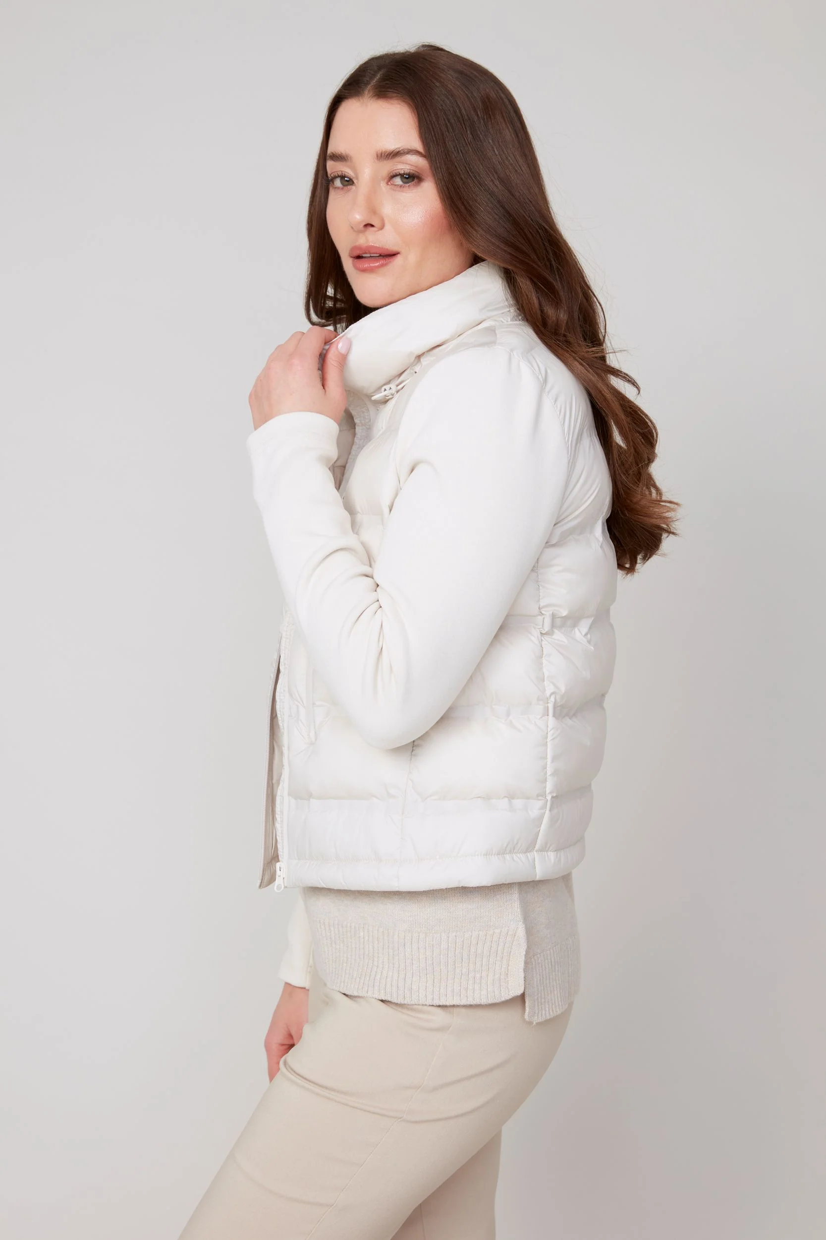 Woven Jacket - Oyster - Image 3